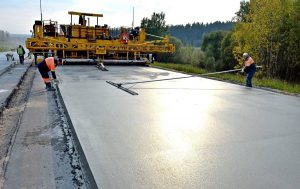 Строительство дорог из цементобетона
