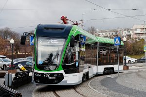 В Калининграде значительное преимущество в системе общественного транспорта имеет рельсовый транспорт