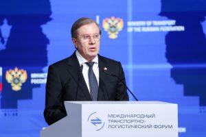 Виталий Савельев подвел итоги Международного транспортно-логистического форума в эфире телеканала «Россия-24»