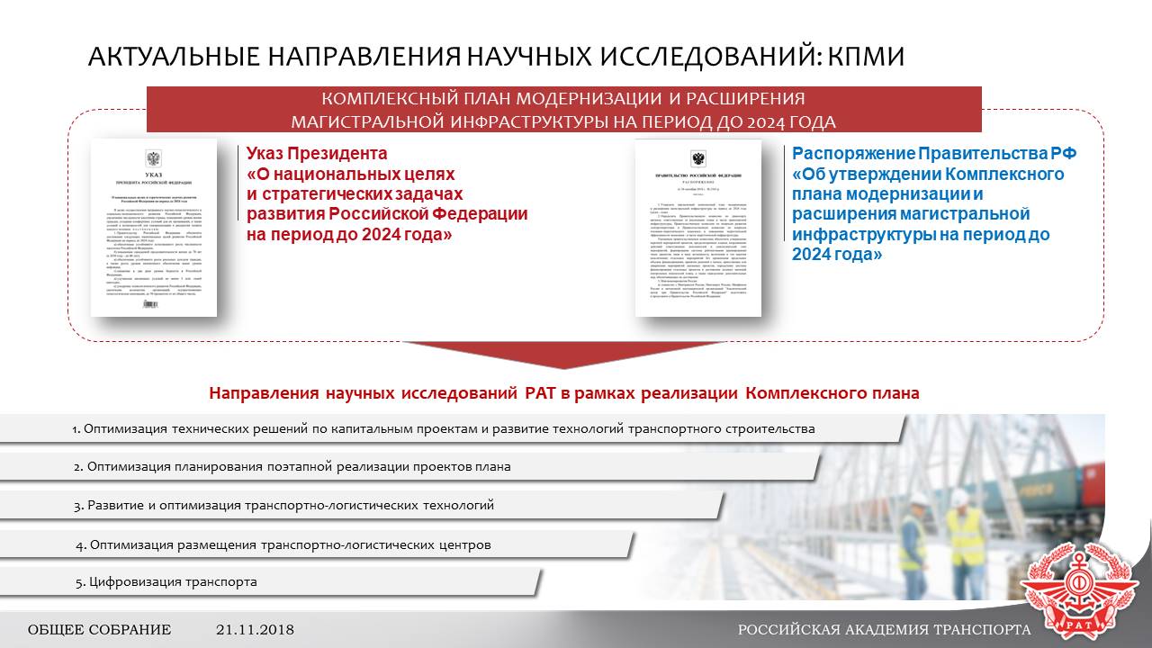 Комплексный план модернизации и расширения магистральной инфраструктуры